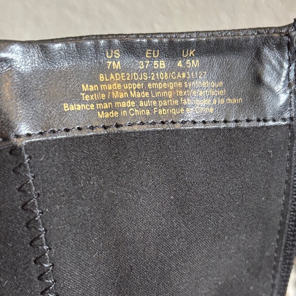 DKNY Black Textured Heeled Boots - Picture 2 of 7